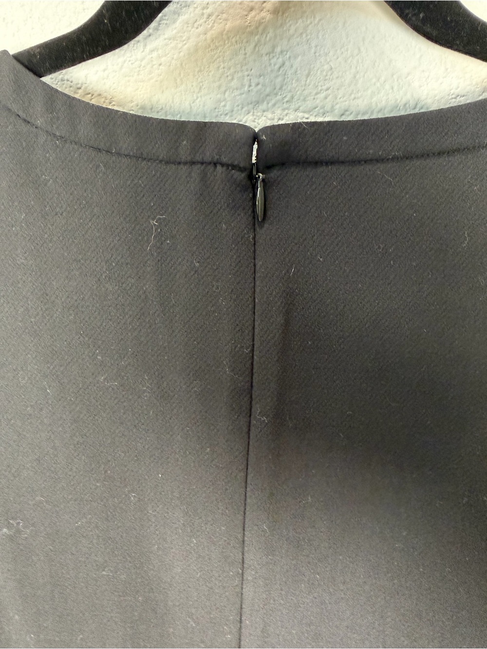 LOFT Black Sheath Dress Size 6 Career Minimalist Stretch Midi Classic Timeless - Picture 5 of 8